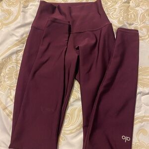 ALO Yoga Deep Maroon Leggings
